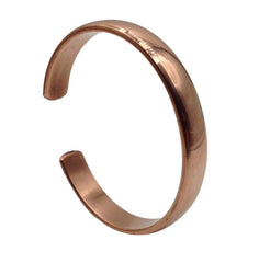 Healing Lama hand-forged copper bracelet closeup emphasizes durable craftsmanship and premium material