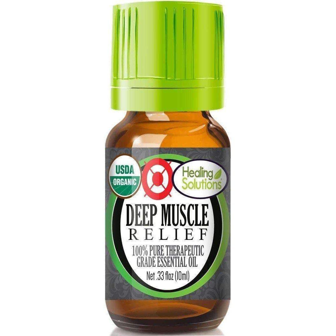 Healing Solutions Deep Muscle Relief bottle-front for on-the-go relief