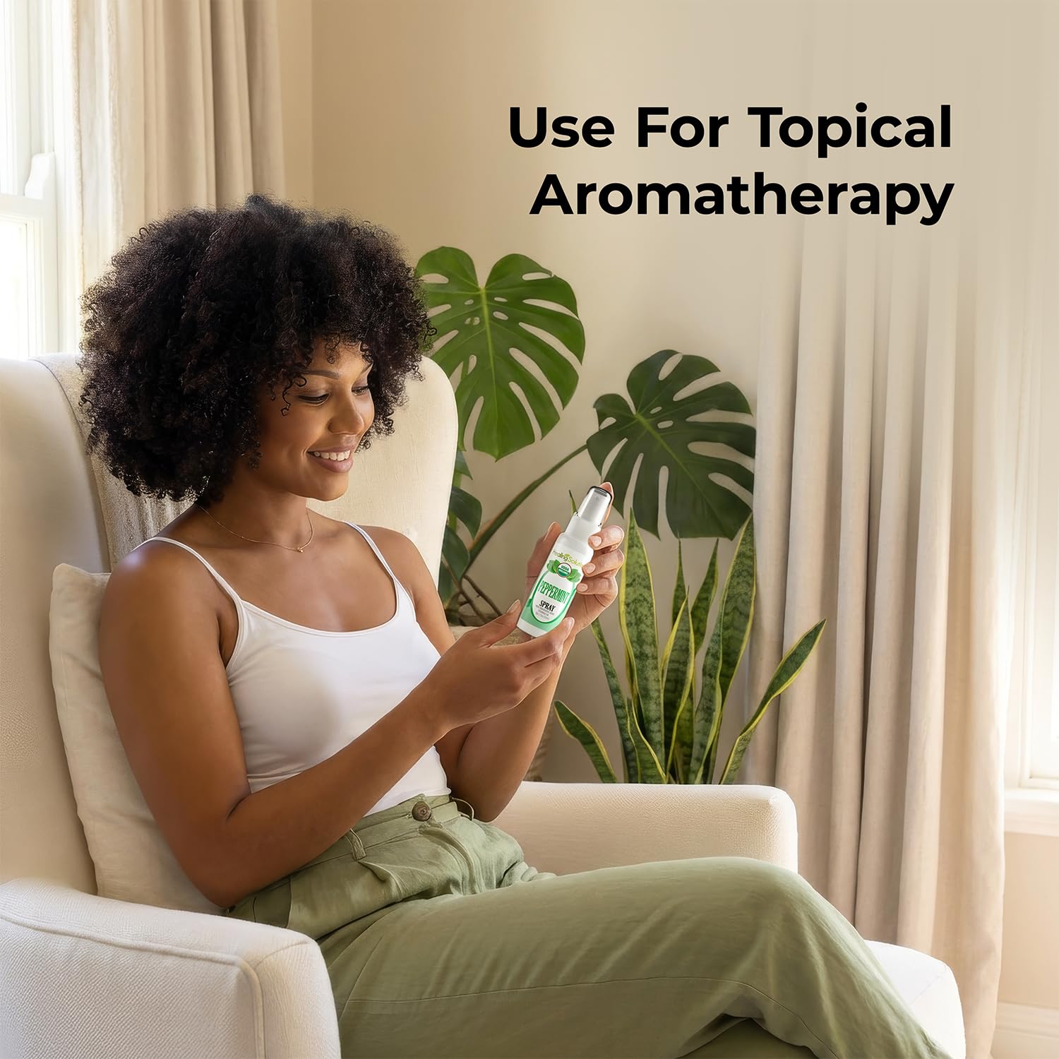 Healing Solutions Peppermint Shower Steam Spray adds spa-like refreshment to your routine.