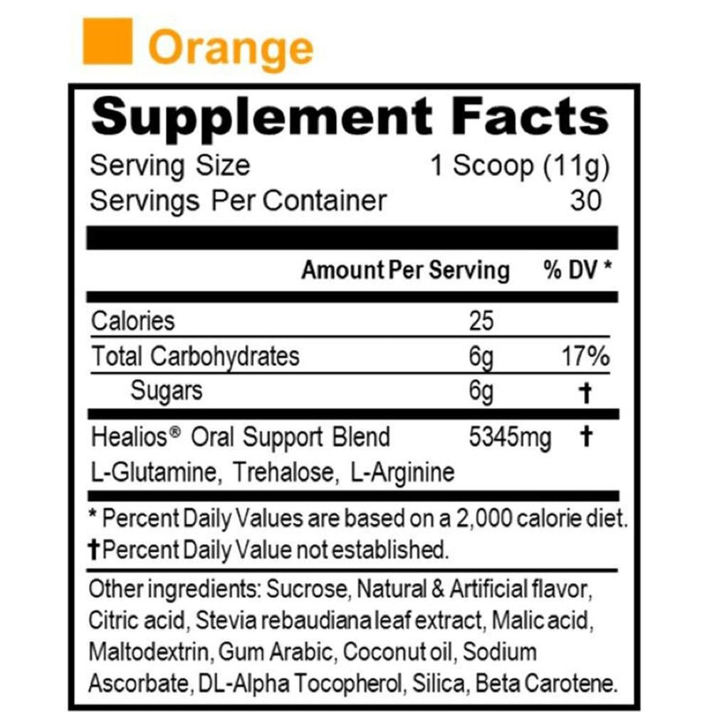 Healios grape flavor powder container offers a tasty alternative.