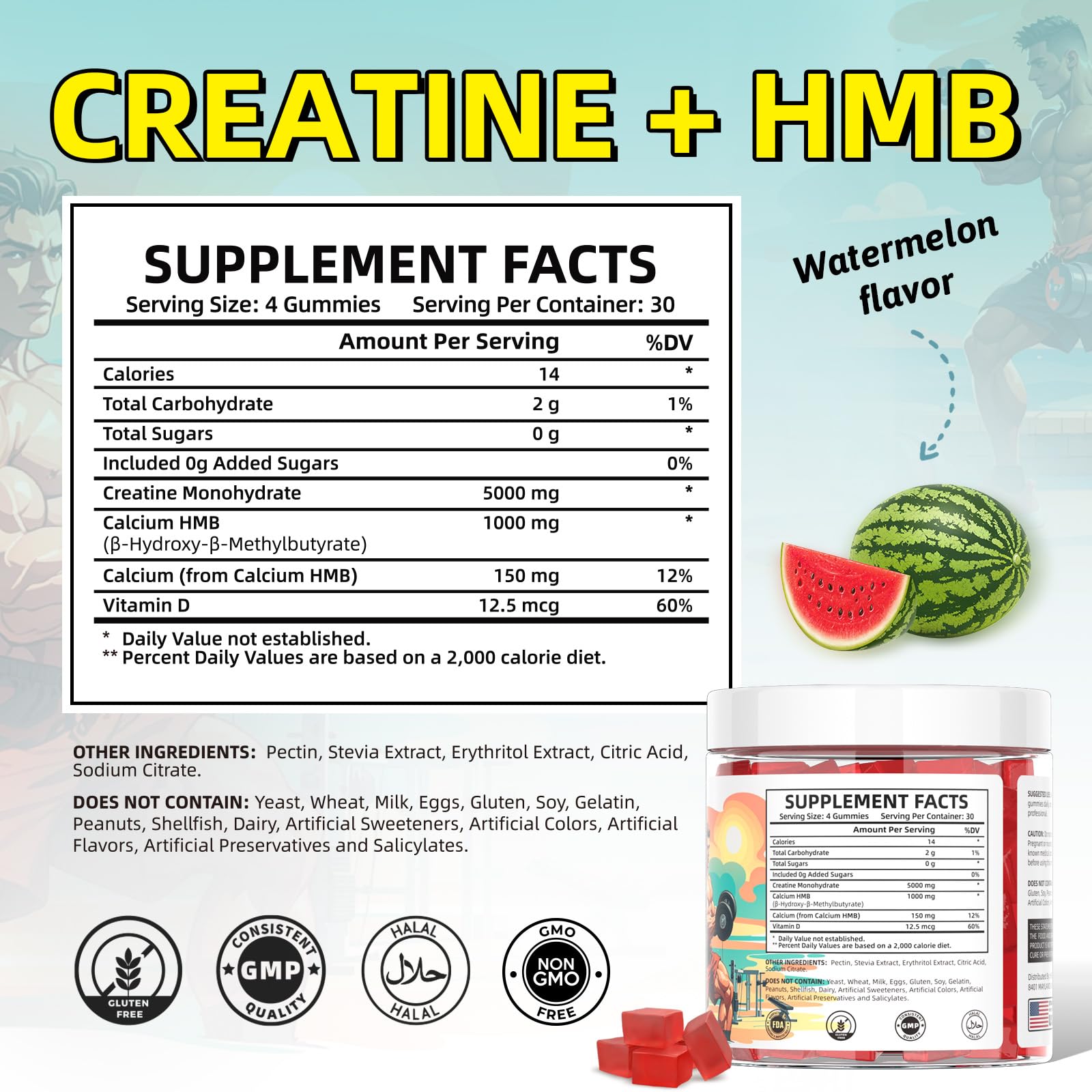 HEALOADING gummies close-up showing texture and daily performance support