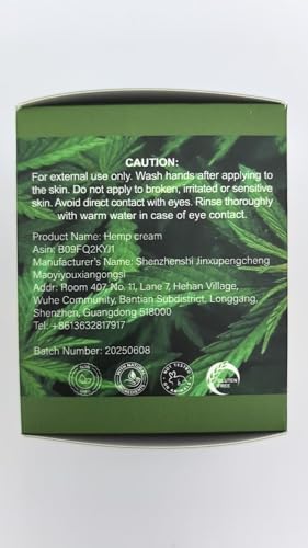 Healpark Natural ingredients label highlighting hemp and botanicals