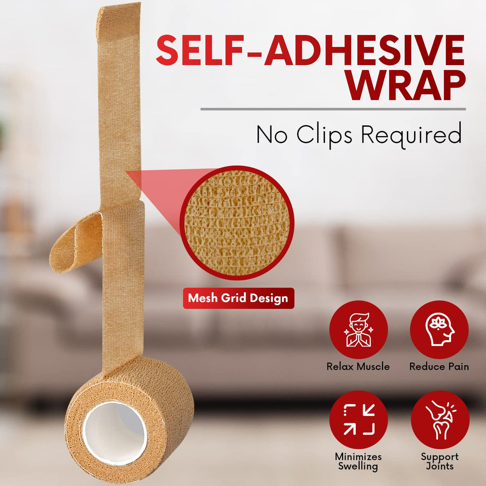 Healqu waterproof textured wrap adapts to movement with secure grip.
