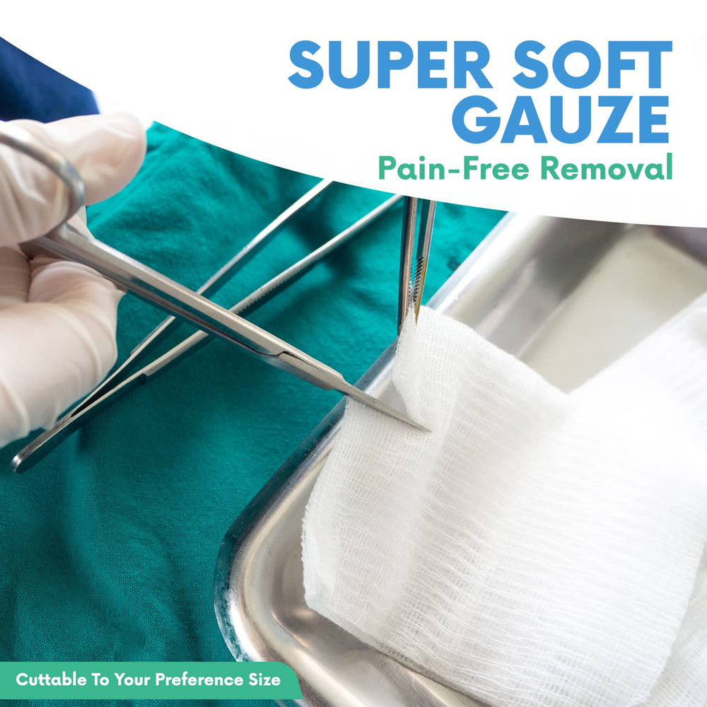 Healqu breathable polyester gauze provides comfortable wear and airflow.