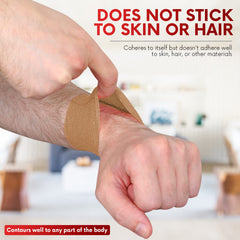 Healqu cohesive bandage wrap for ankles and wrists delivers secure fit during workouts.