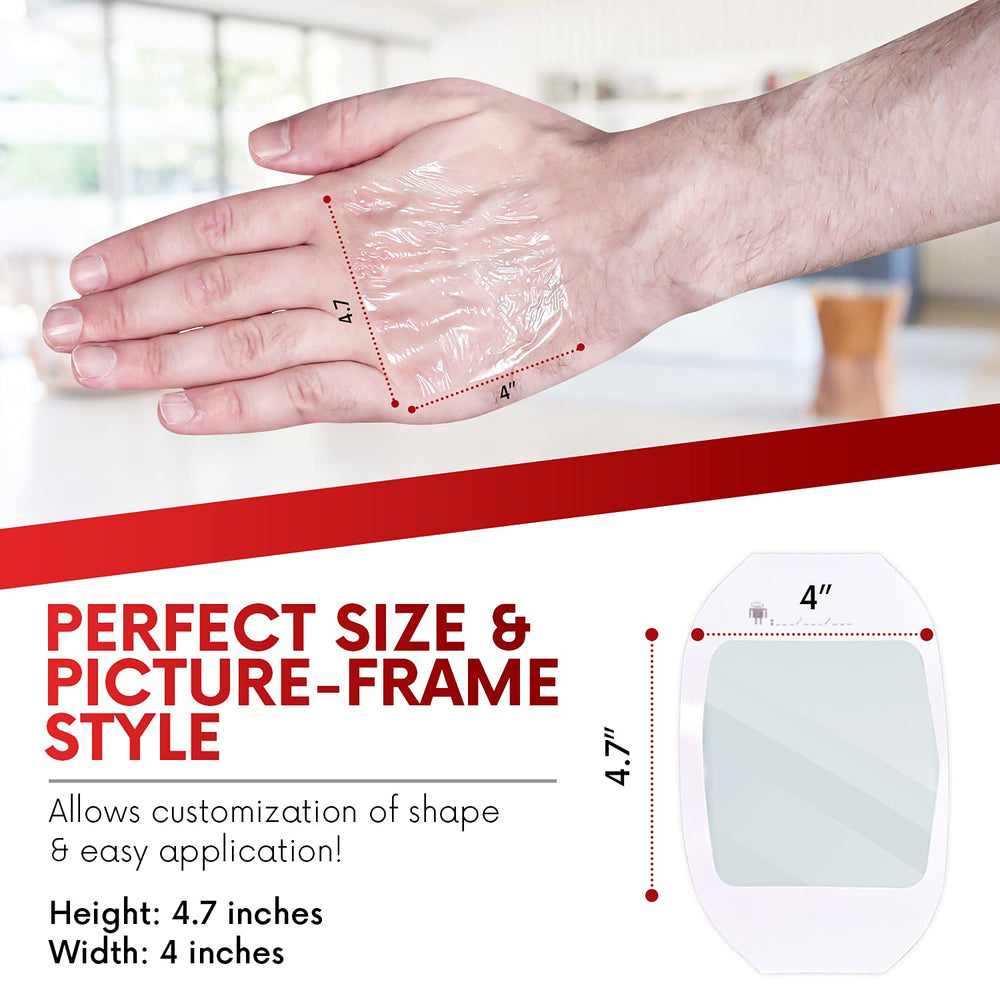 Healqu curita sin latex adhesivo transparente para piel sensible