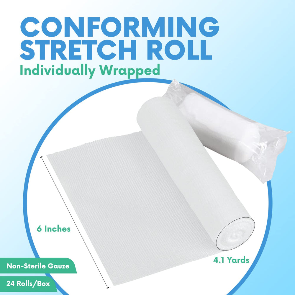 Healqu high-elasticity gauze aids secure dressing on joints.