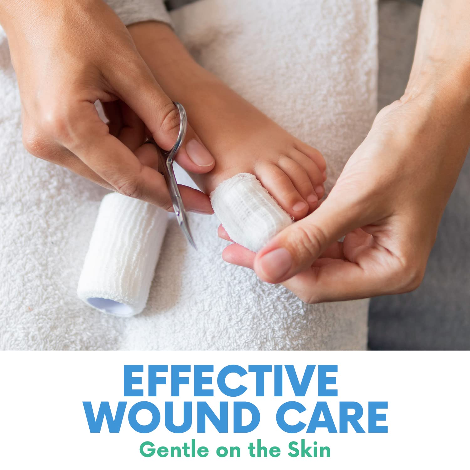 Healqu USA-made wound care gauze rolls emphasize quality.