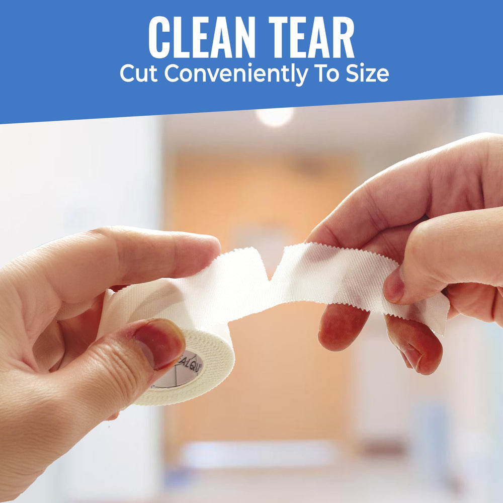 Healqu Silk Like Medical Tape box shows twelve rolls for long-term care needs.