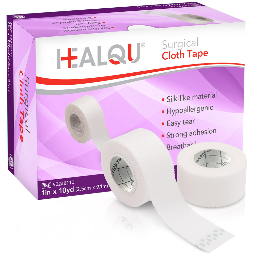 Healqu Silk Like Medical Tape close-up of woven texture for secure dressings.