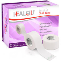 Healqu Silk Like Medical Tape close-up of woven texture for secure dressings.