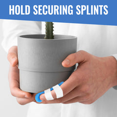 Healqu Silk Like Tape securing a large splint with strong adhesion