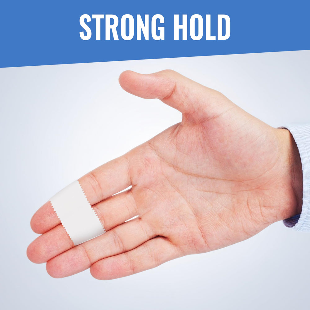 Healqu Silk Like Tape stabilizing splints during activity.