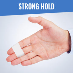 Healqu Silk Like Tape stabilizing splints during activity.
