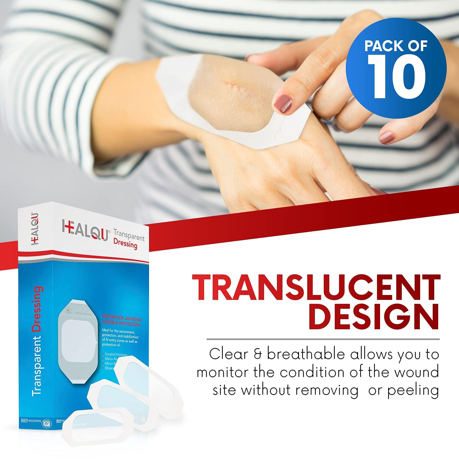Healqu waterproof breathable film demonstrates shield against water while staying comfortable.