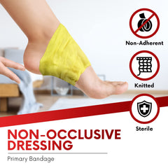 Healqu Xeroform breathable mesh supports a moist healing environment