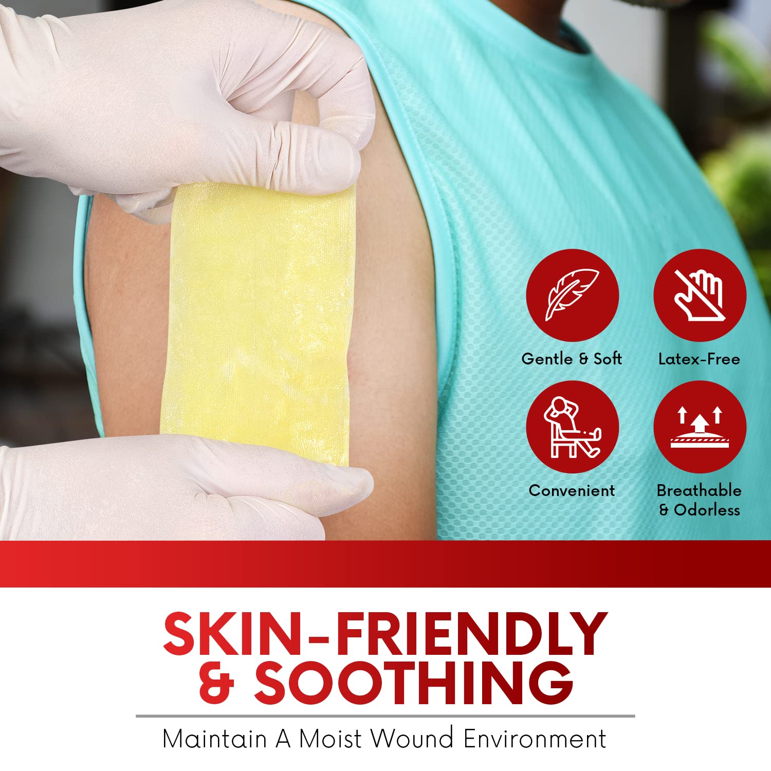 Healqu Xeroform dressing cut-to-fit for irregular wounds