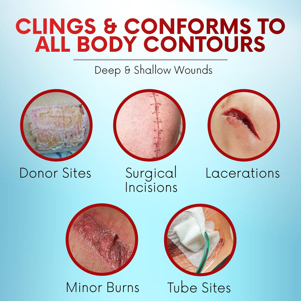 Healqu Xeroform sterile packaging keeps each dressing clean before use