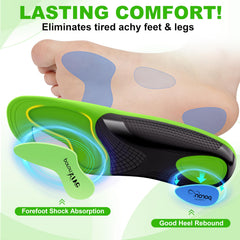 Healrecux heavy-duty arch support for long standing shifts.