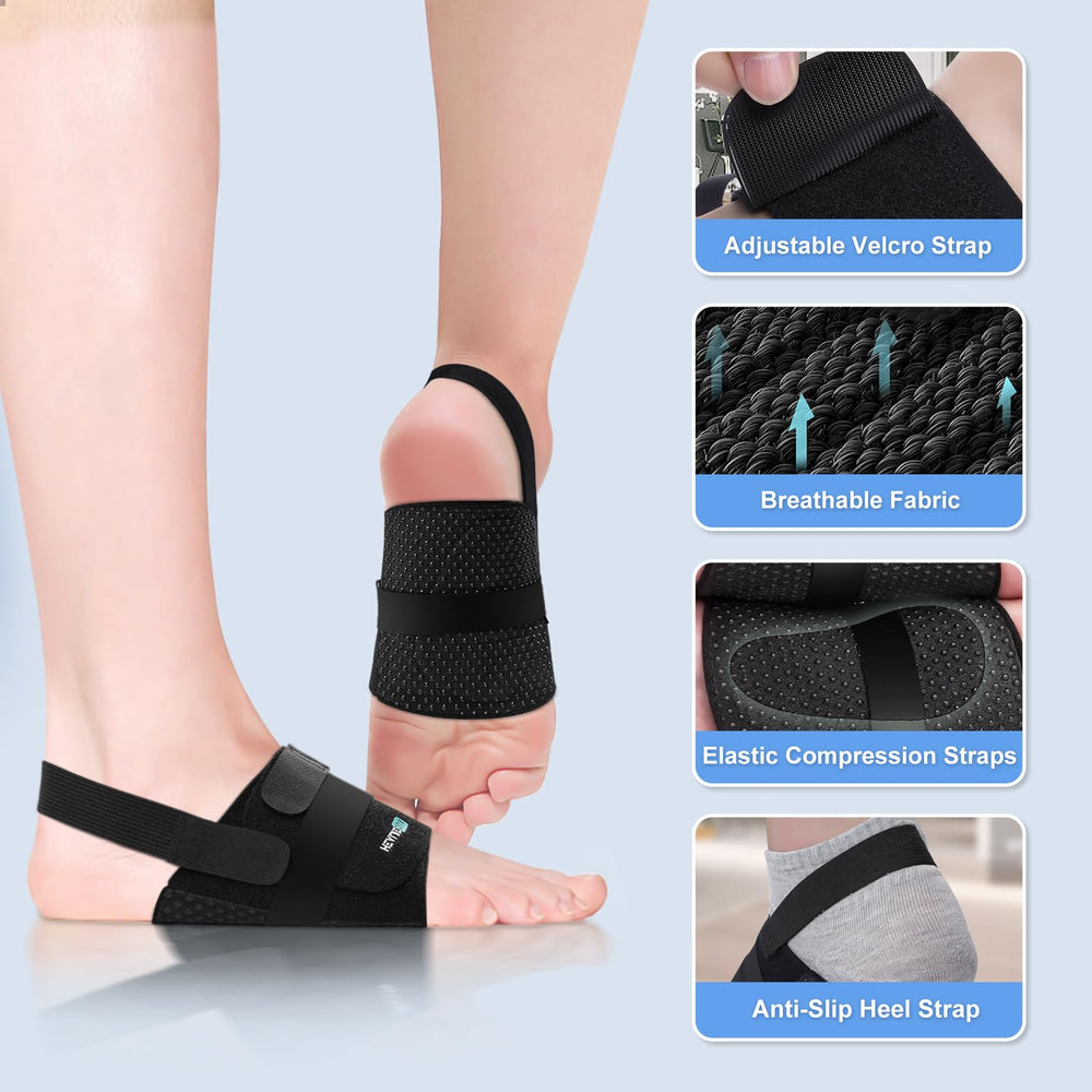 Lightweight design works with most footwear.