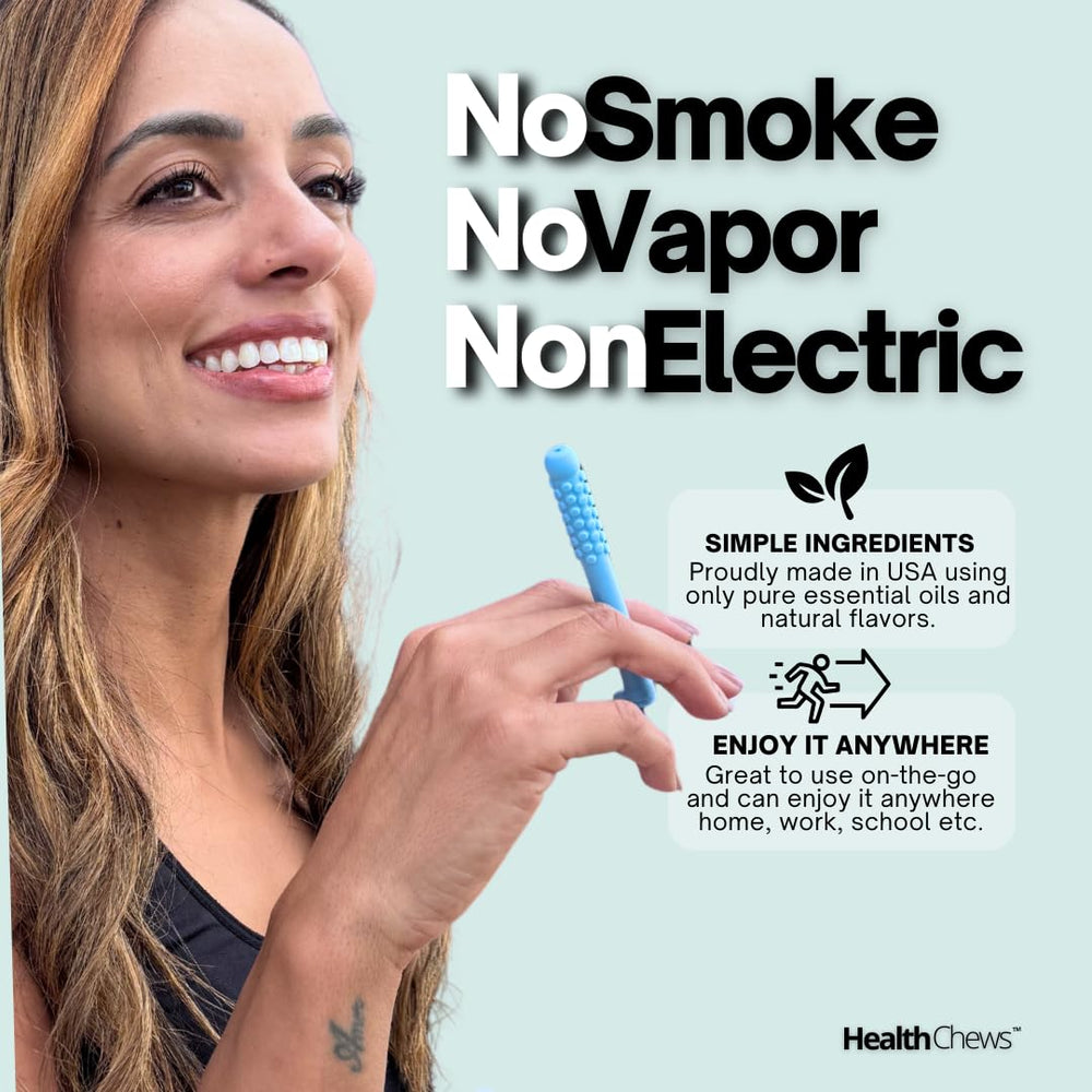 Health Chews bubble gum flavor promotes fresh breath and oral fixation management.