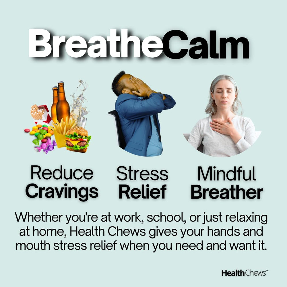 Health Chews portable inhaler stick shown in travel-friendly form.
