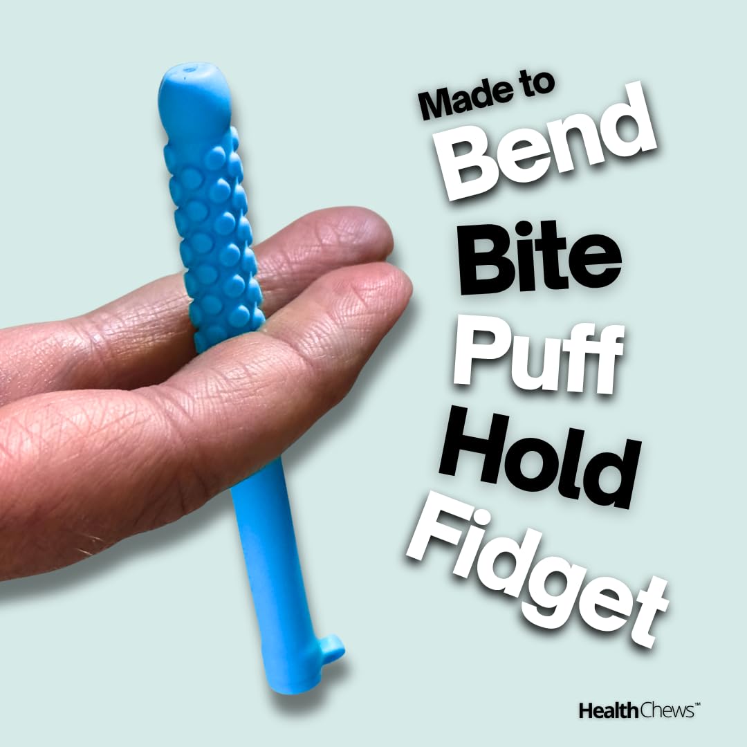 Health Chews smokeless inhaler silicone body emphasizing durability and reuse.