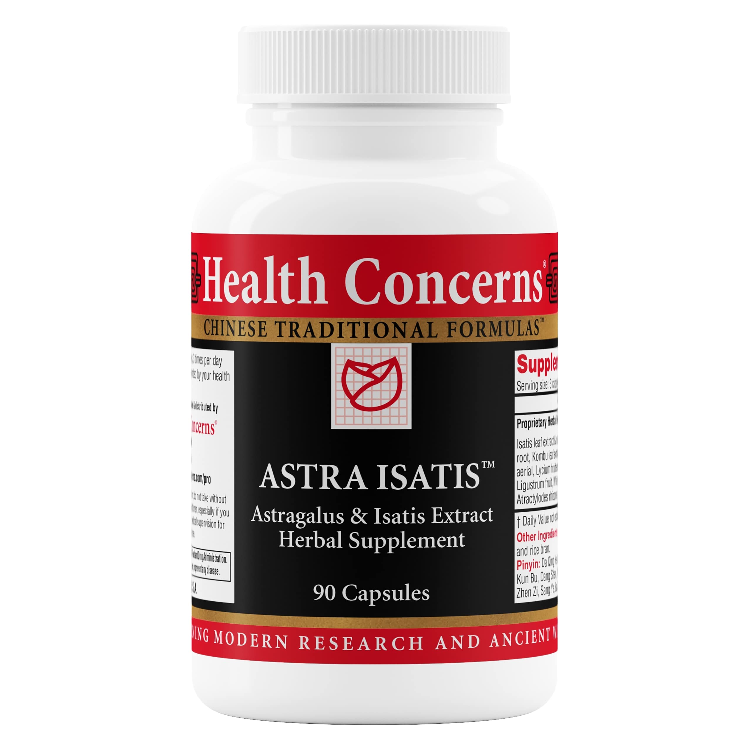 Health Concerns Astra Isatis bottle front view supports daily immune resilience