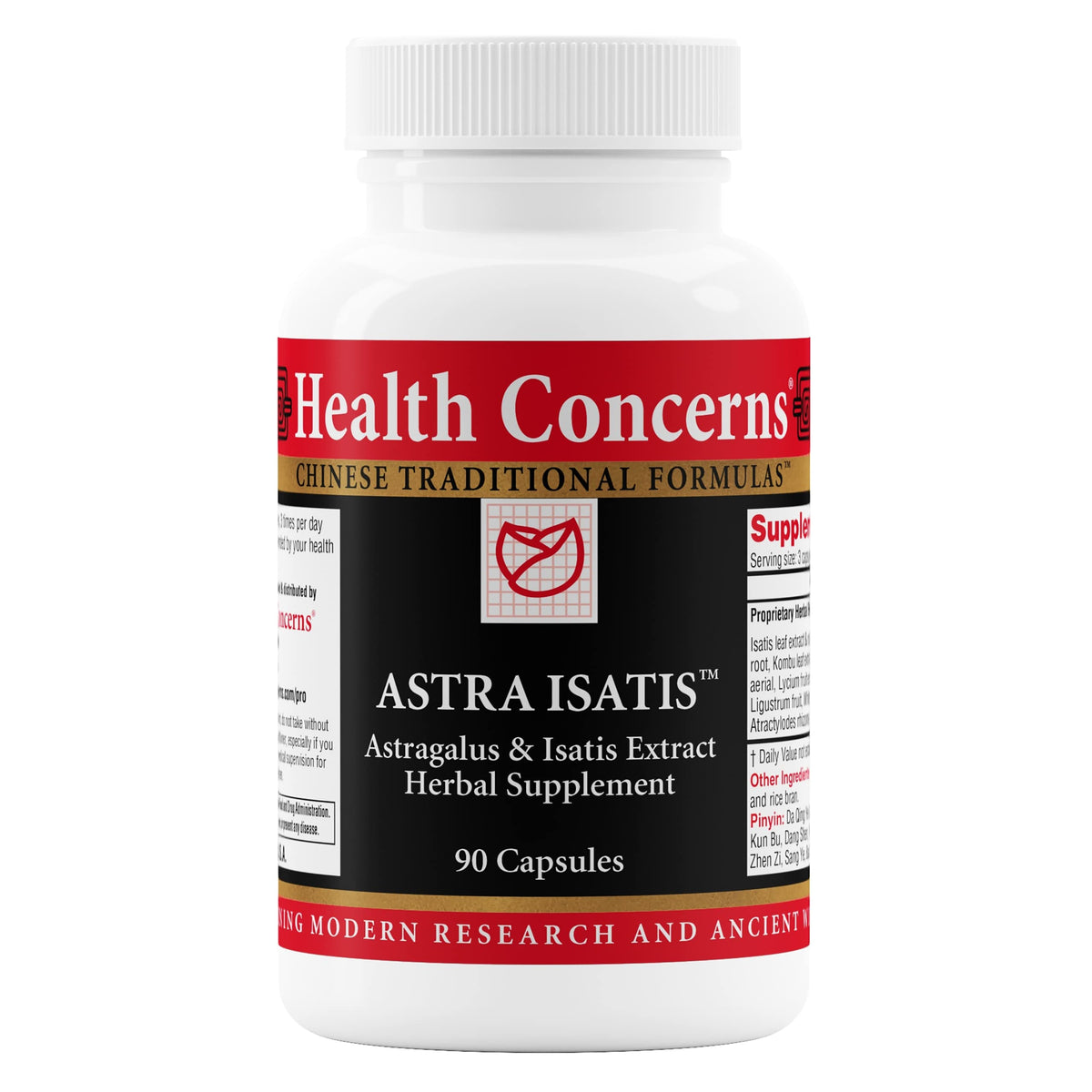 Health Concerns Astra Isatis bottle front view supports daily immune resilience