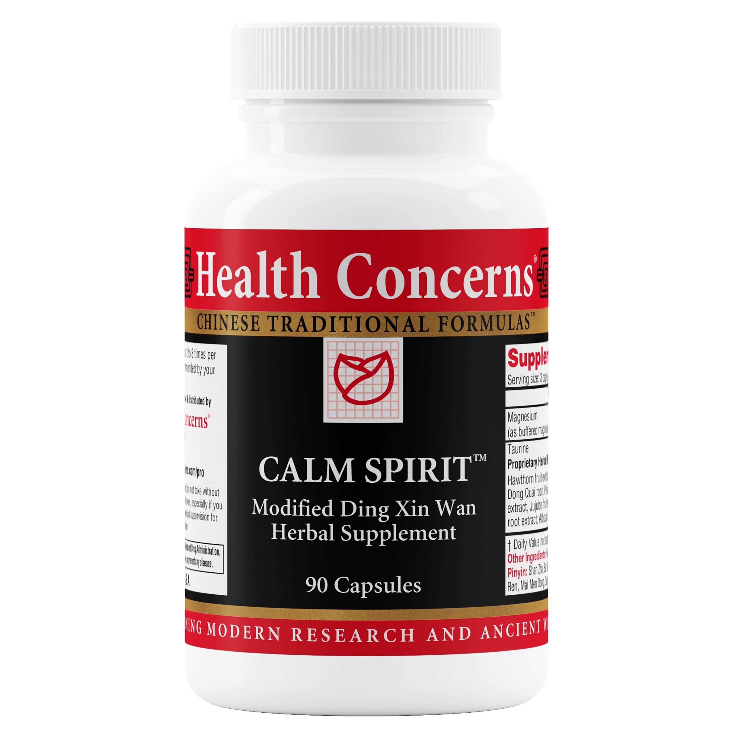 Health Concerns Calm Spirit bottle on your desk for daily stress support.