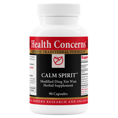 Health Concerns Calm Spirit bottle on your desk for daily stress support.