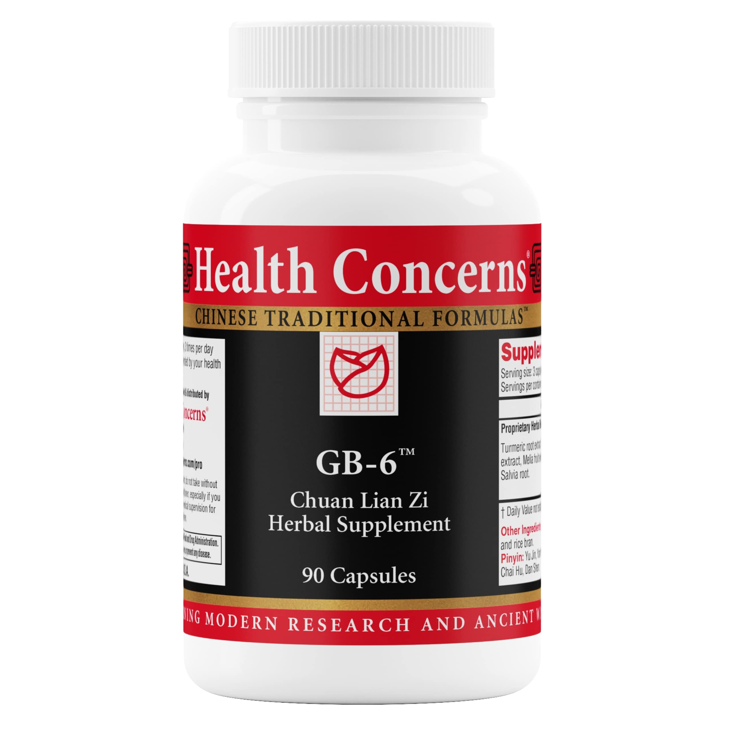 Health Concerns GB-6 gallbladder support bottle for daily balance