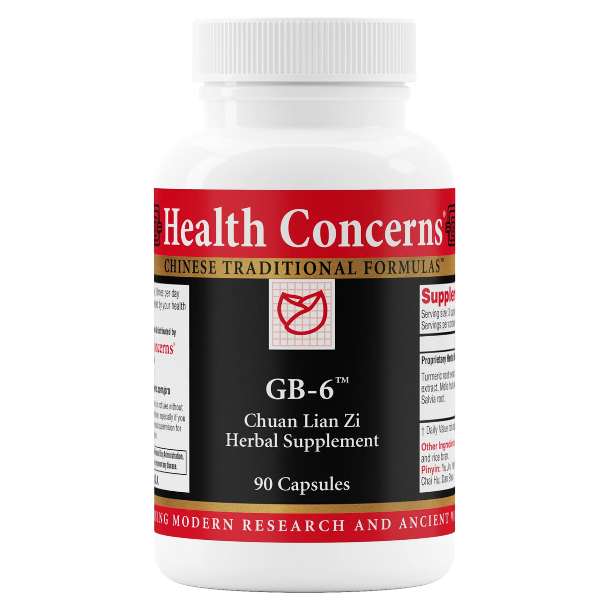 Health Concerns GB-6 gallbladder support bottle for daily balance