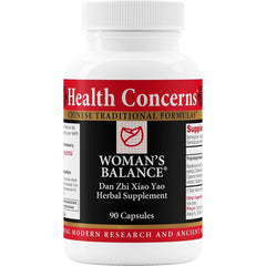 Health Concerns Women's Balance bottle—herbal PMS support for mood and cycle comfort.
