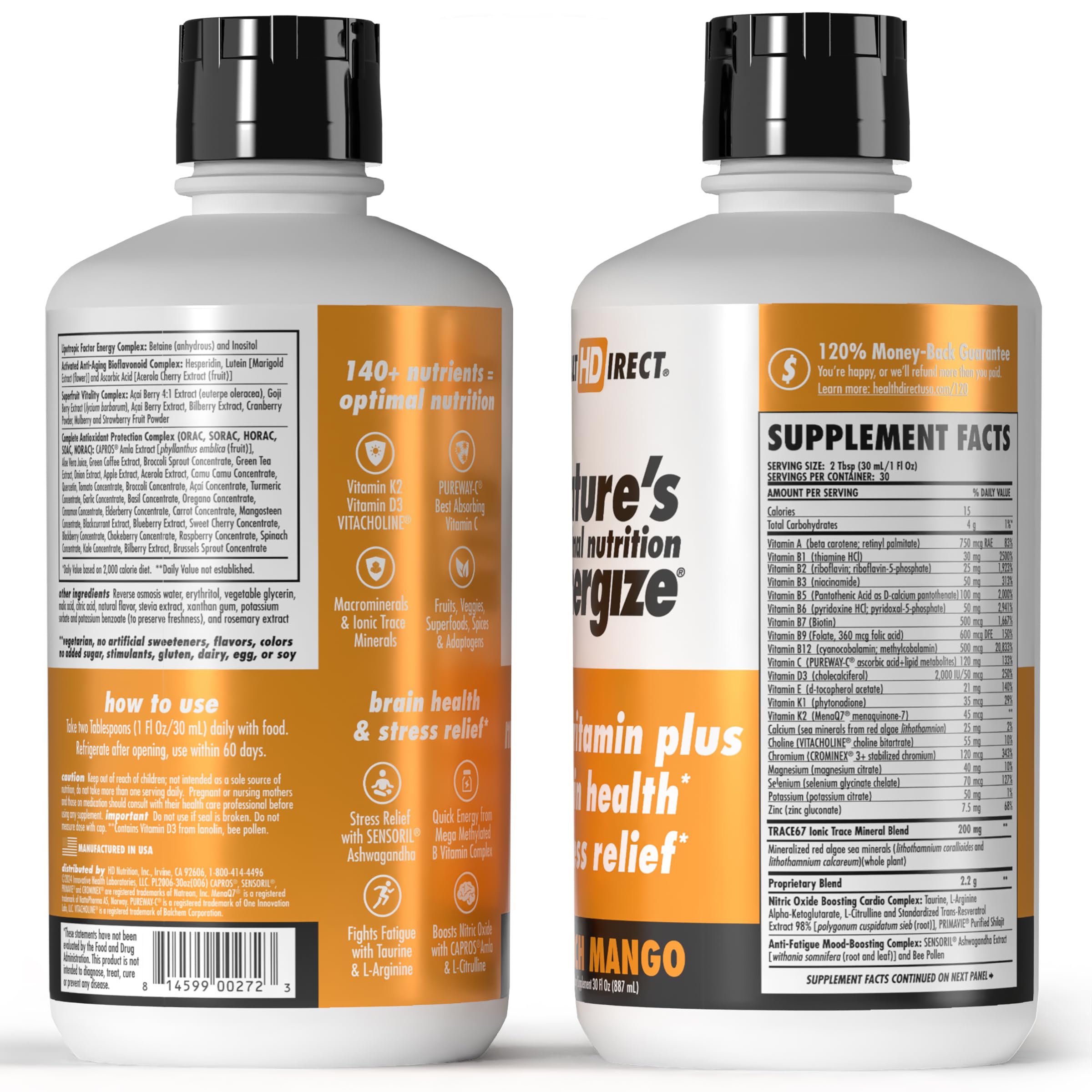 Health Direct Energize being poured for convenient daily intake