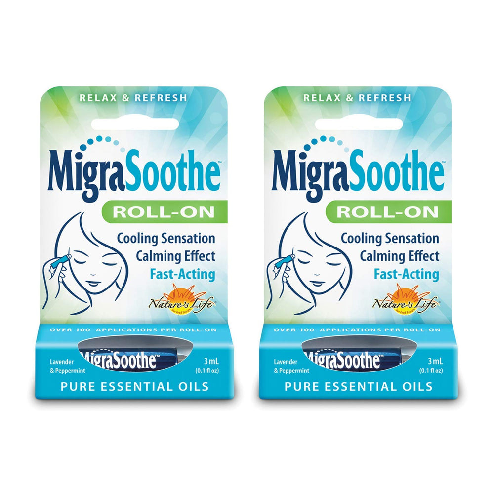 Health From The Sun MigraSoothe cooling roll-on bottle for quick on-the-go relief.
