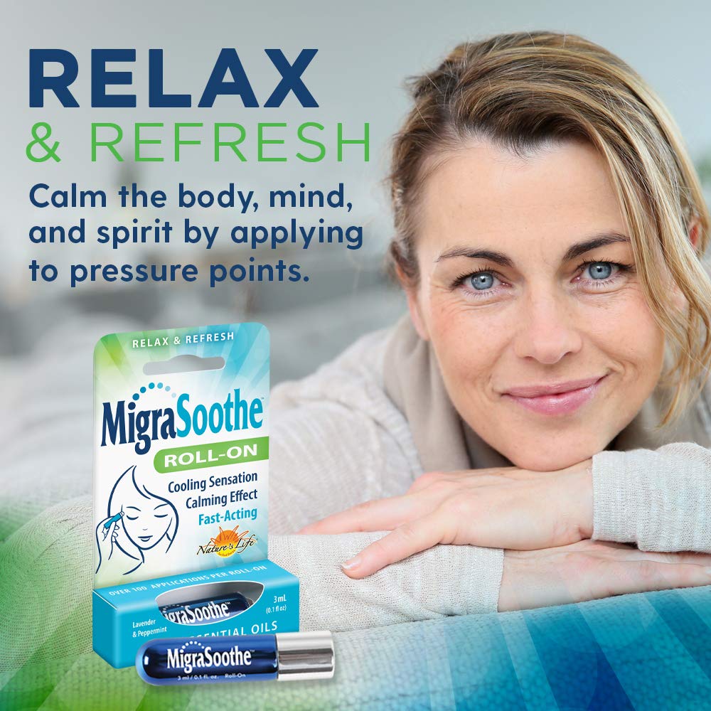Compact MigraSoothe on-the-go size fits purse or pocket.