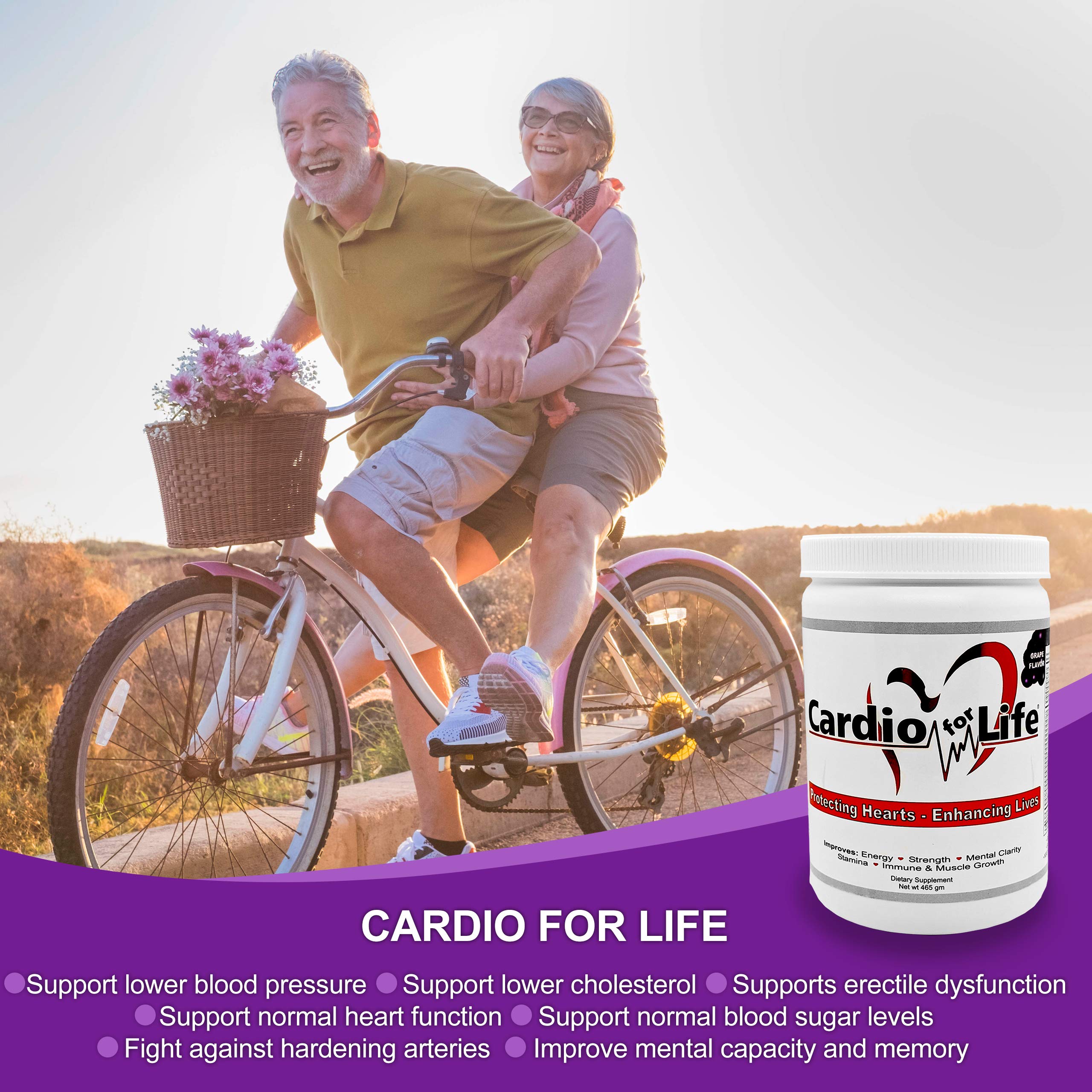 L-Arginine 5000mg per serving noted on CardioForLife label