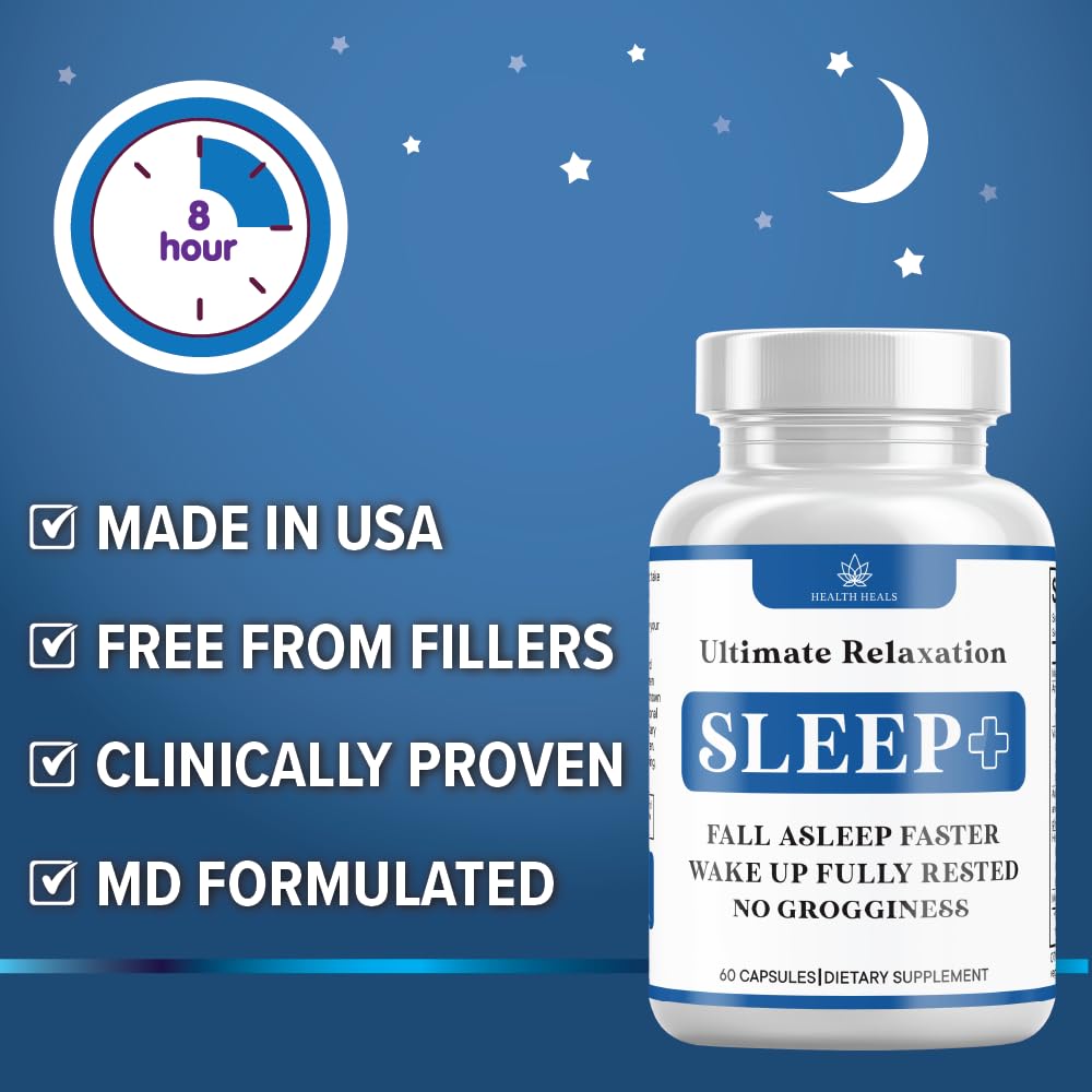 Health Heals Relaxation Sleep Aid evening routine promotes restful sleep
