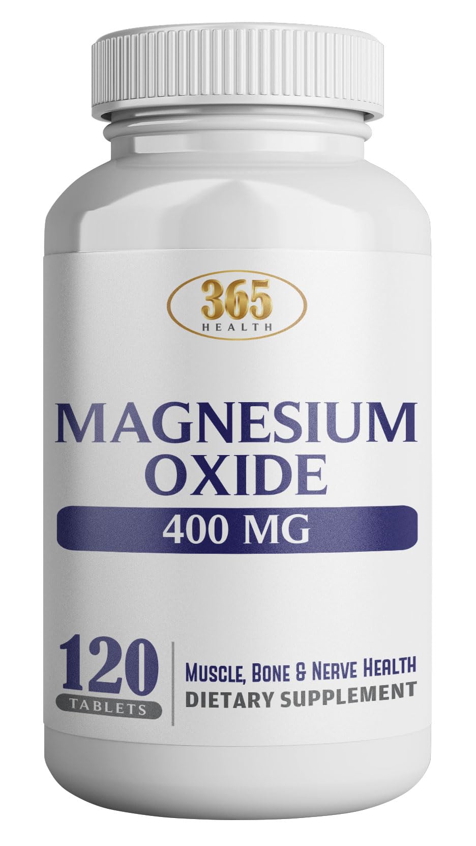 HEALTH LFE Magnesium Oxide bottle front showing 400 mg potency for daily support