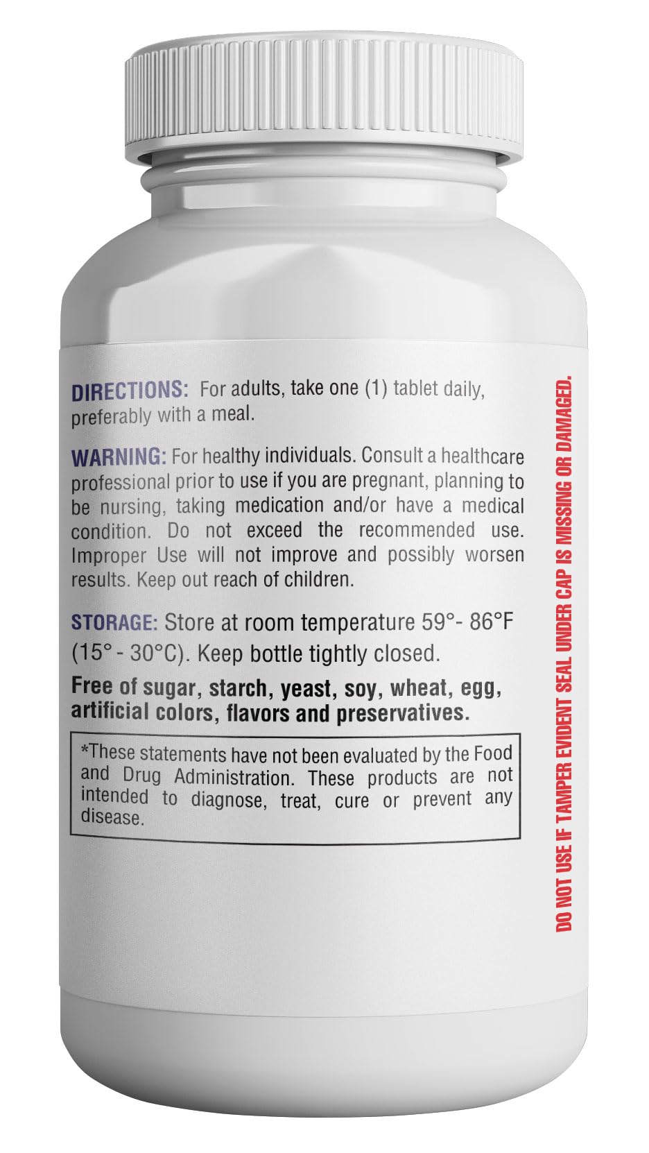 Open HEALTH LFE bottle with pour illustrating convenient daily serving