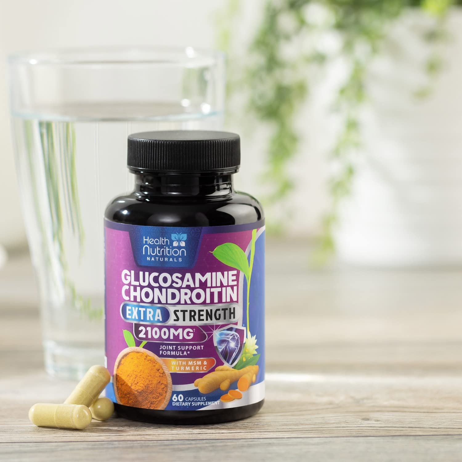 Etiqueta nutricional clara de Health Nutrition Naturals.