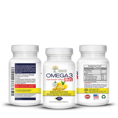 Health Nurture Omega-3 Max softgel capsules with lemon flavor for easy daily intake
