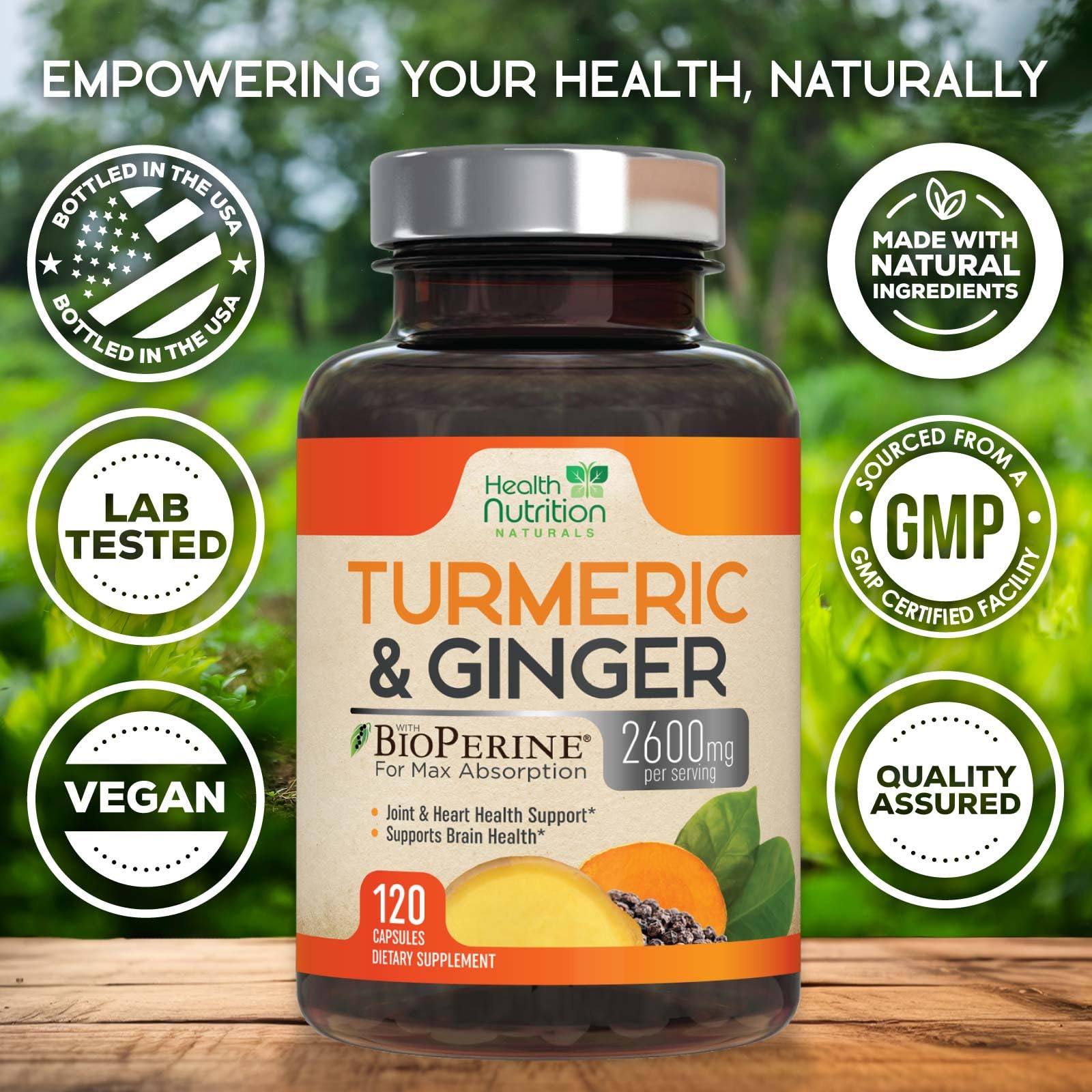 Health Nutrition Naturals BioPerine black pepper extract improves absorption