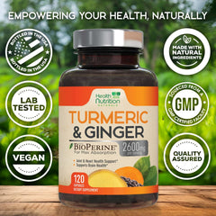 Health Nutrition Naturals BioPerine black pepper extract improves absorption