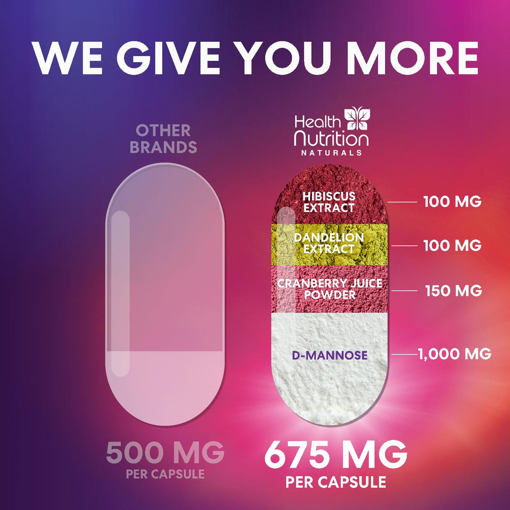 Envase práctico de Health Nutrition Naturals D-Mannose para uso diario