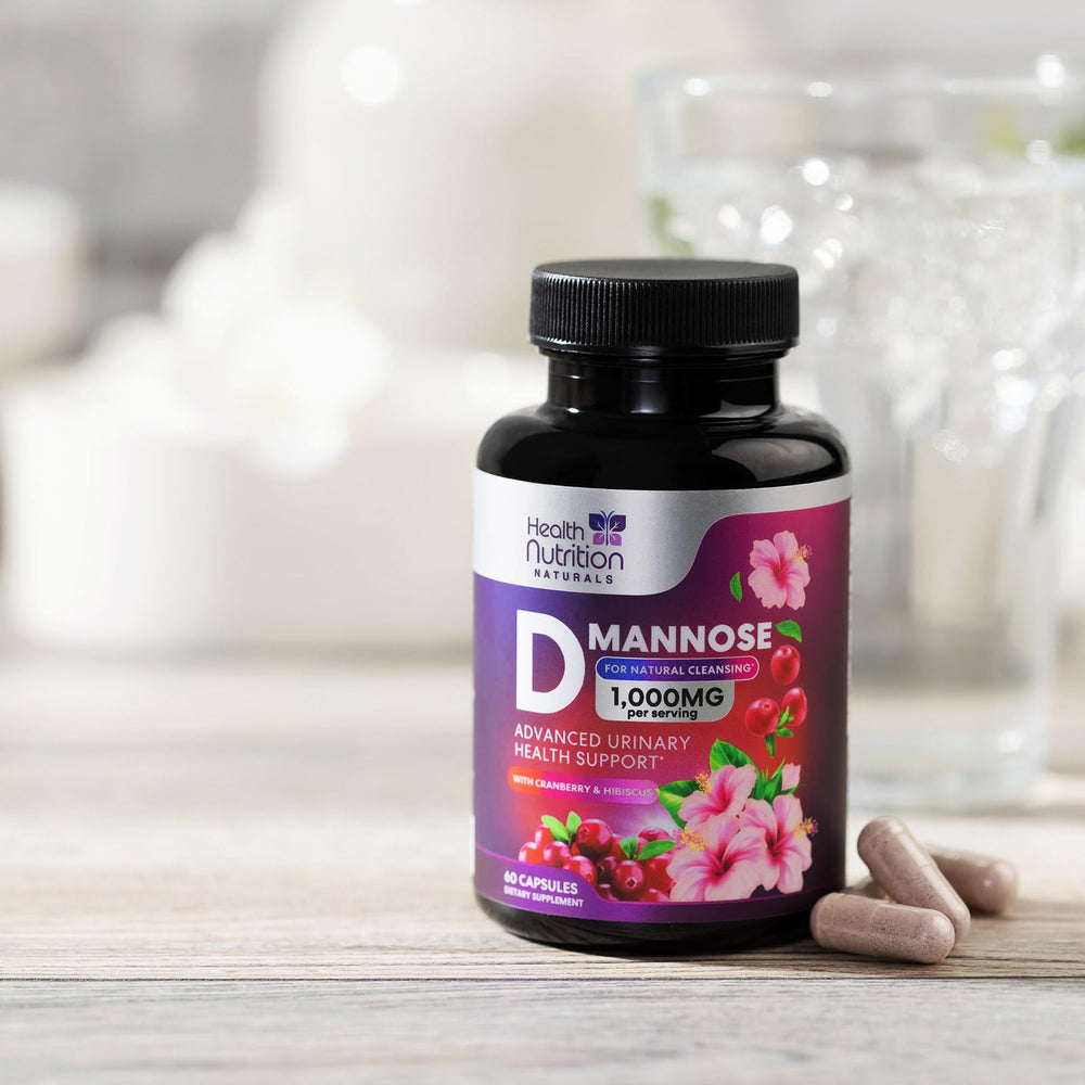 Toma diaria de Health Nutrition Naturals D-Mannose para hábitos saludables
