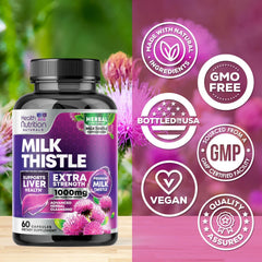 Health Nutrition Naturals dandelion root extract bottle for natural detox support
