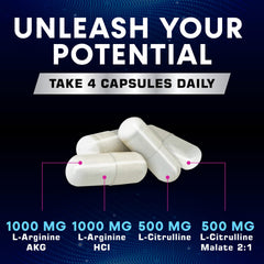 Health Nutrition Naturals Extra Strength Nitric Oxide Booster capsules close-up