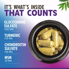 Health Nutrition Naturals label highlights potency and ingredient blend for cartilage support.